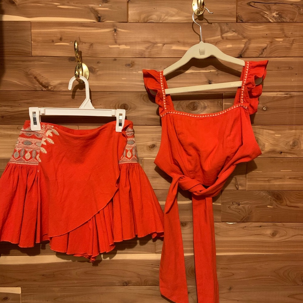 2 piece Burnt Orange
